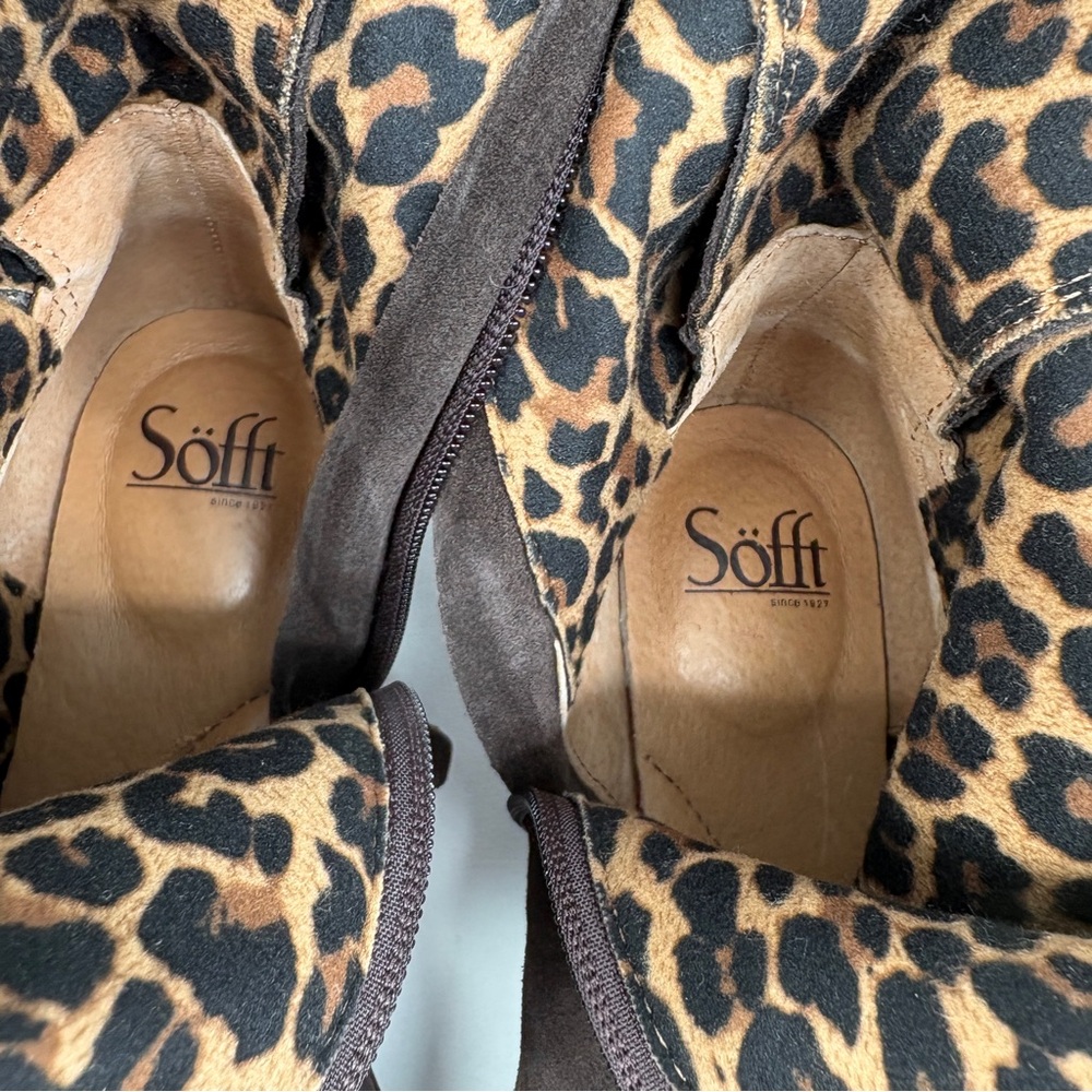 SOFFT Sharnell II Tall Brown Suede Lace-Up Boots 8 - Picture 13 of 16